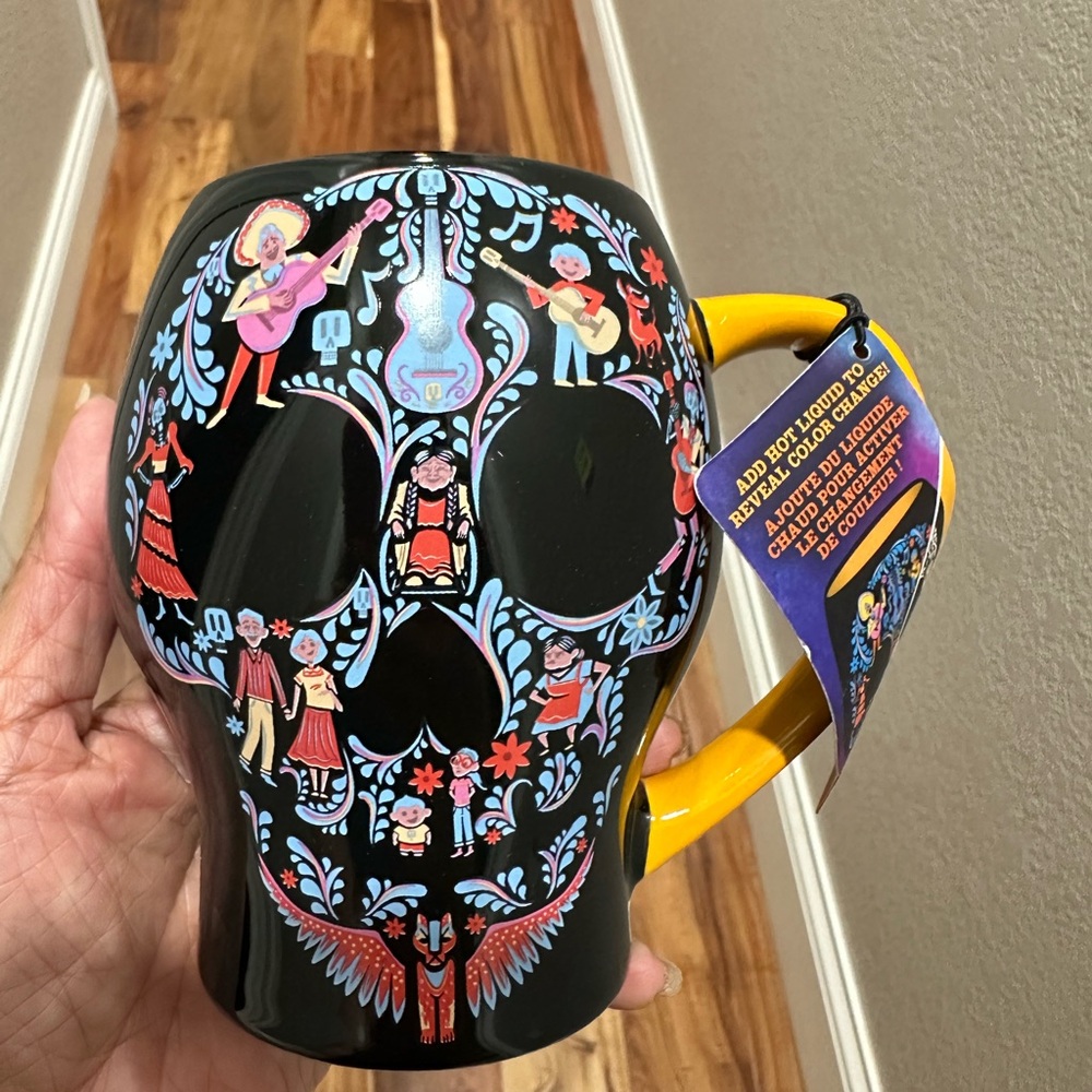 Disney Halloween Coco Color changing hot mug.